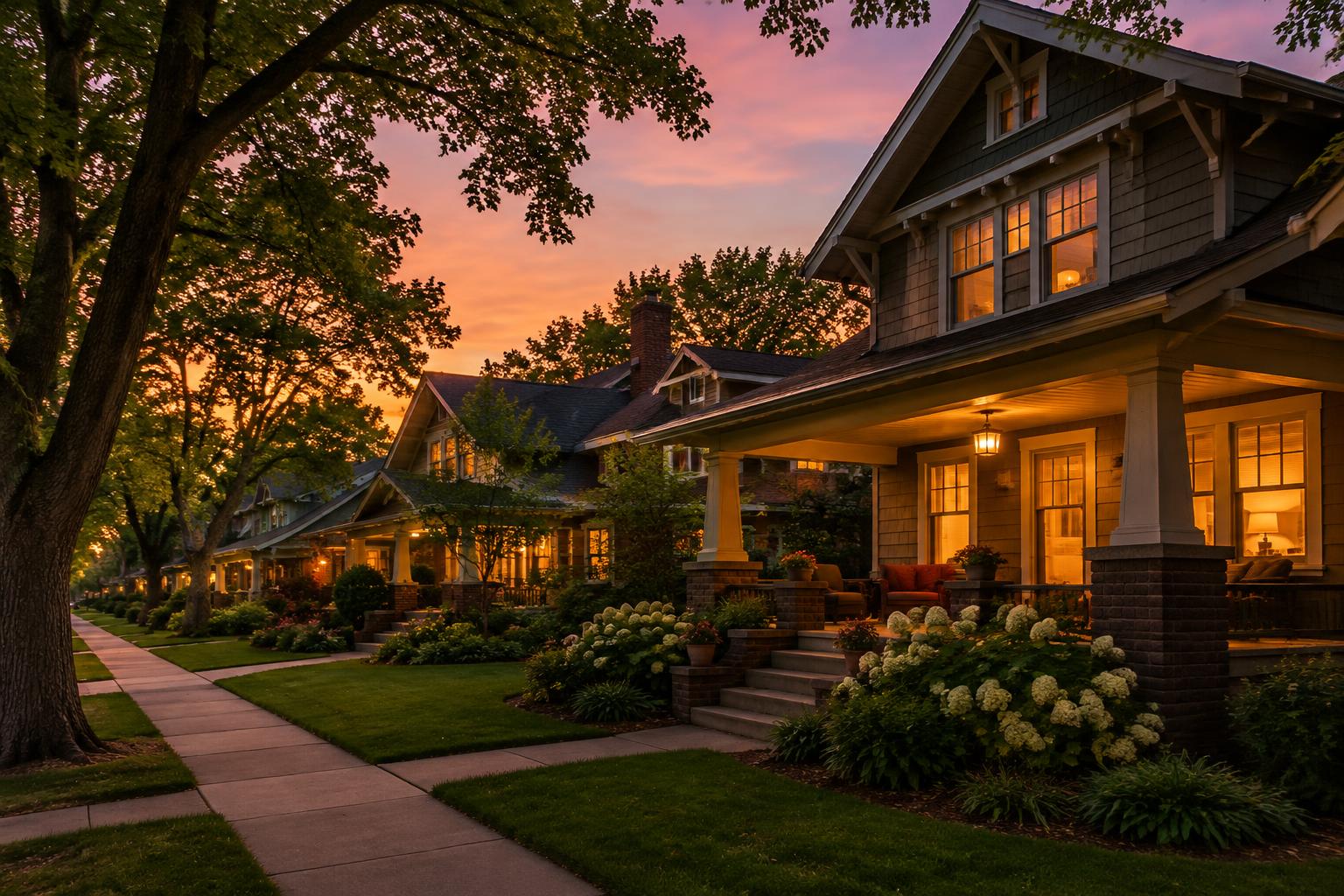 Neighborhoods where people actually know each other.